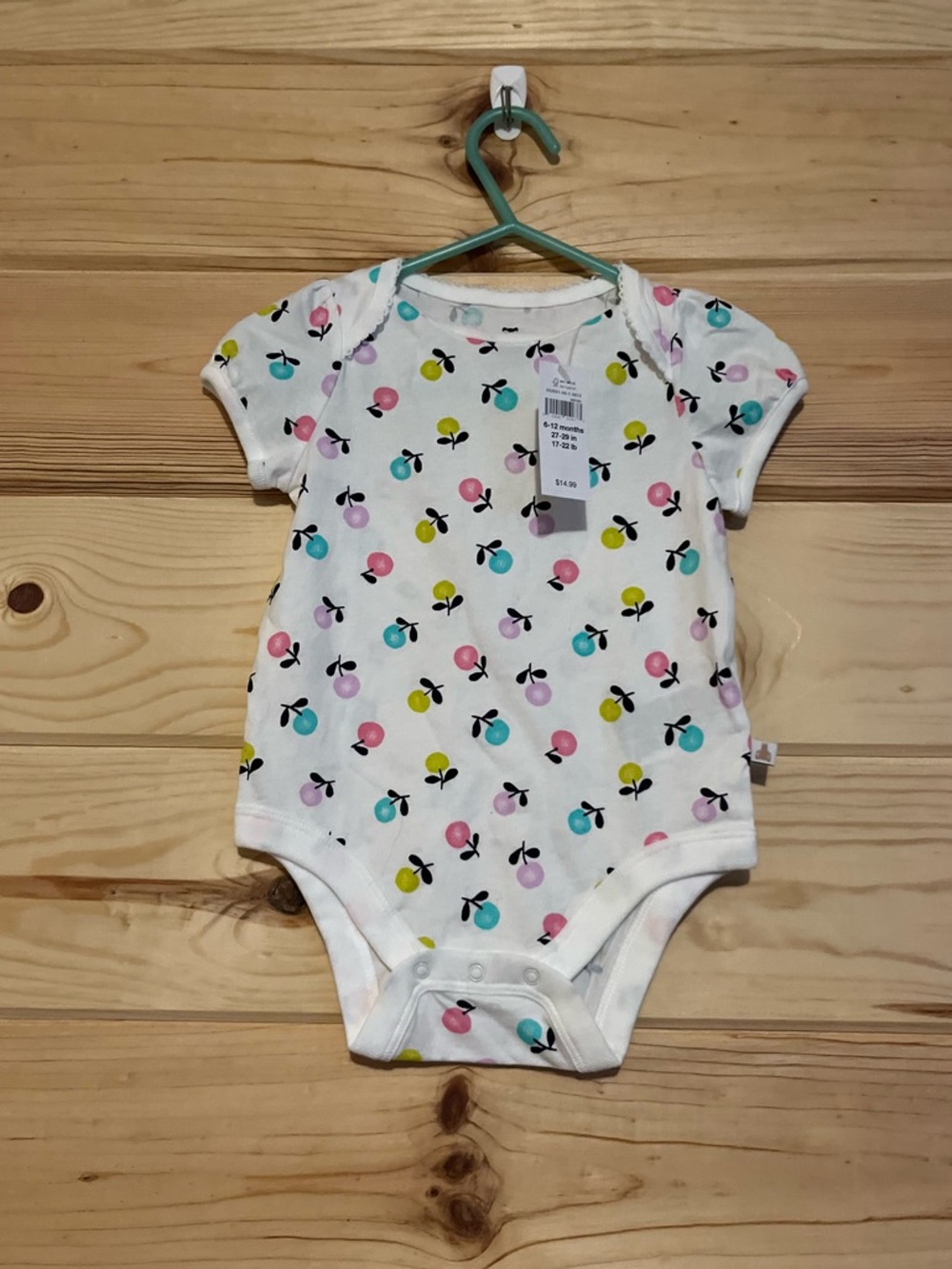 Gap White Multicolor Onesie NWT